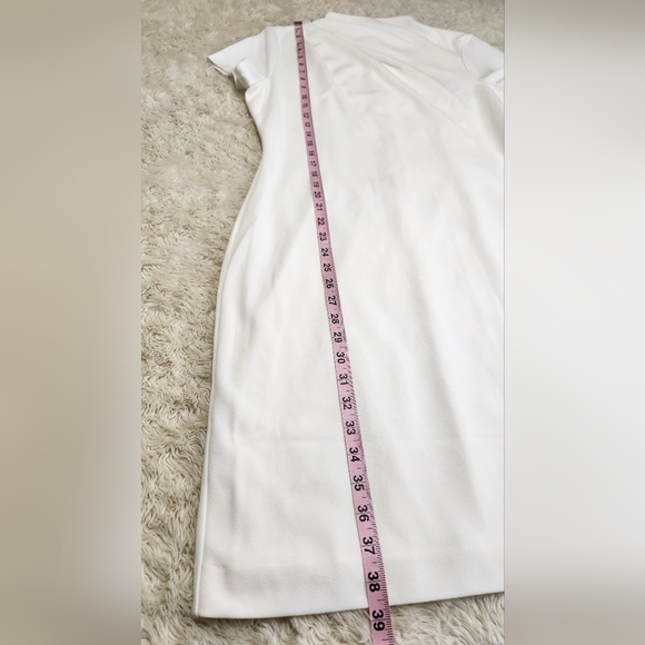 ALEXIA ADMOR Sadee Dress Light Ivory White Size Large - Picture 11 of 14